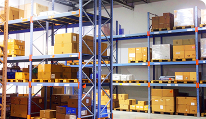 倉庫内棚ディスプレイ